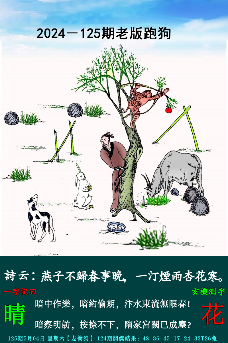 2024125期老跑狗图