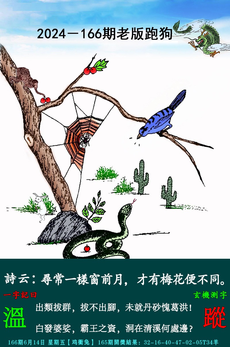 2024166期老跑狗图