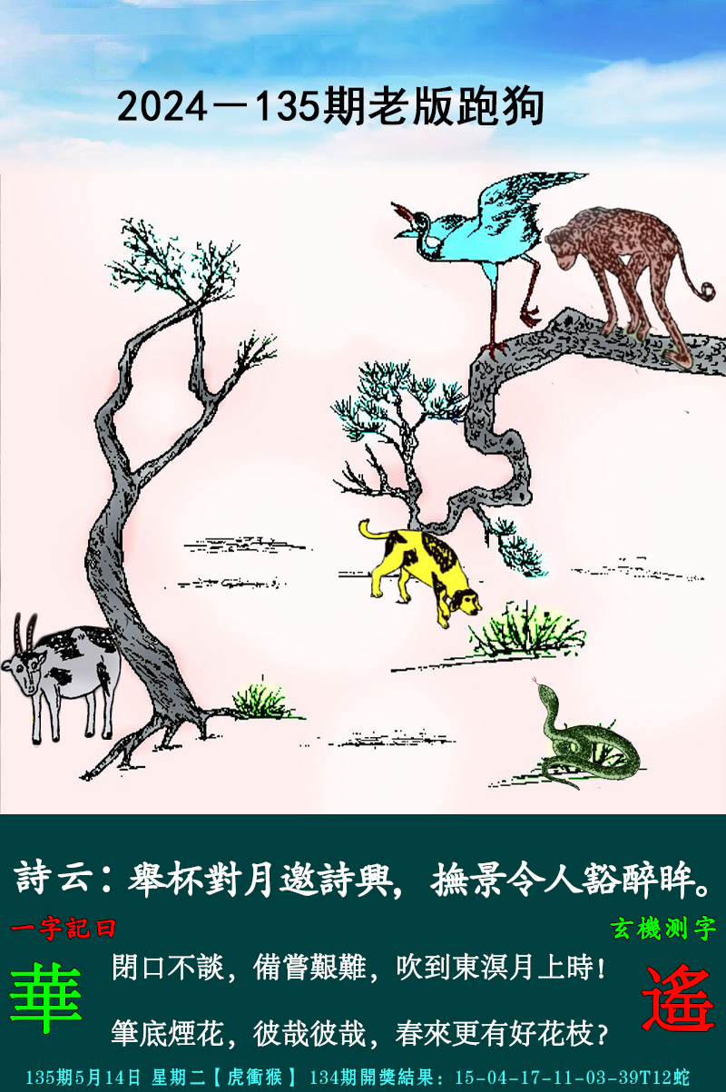 2024135期老跑狗图