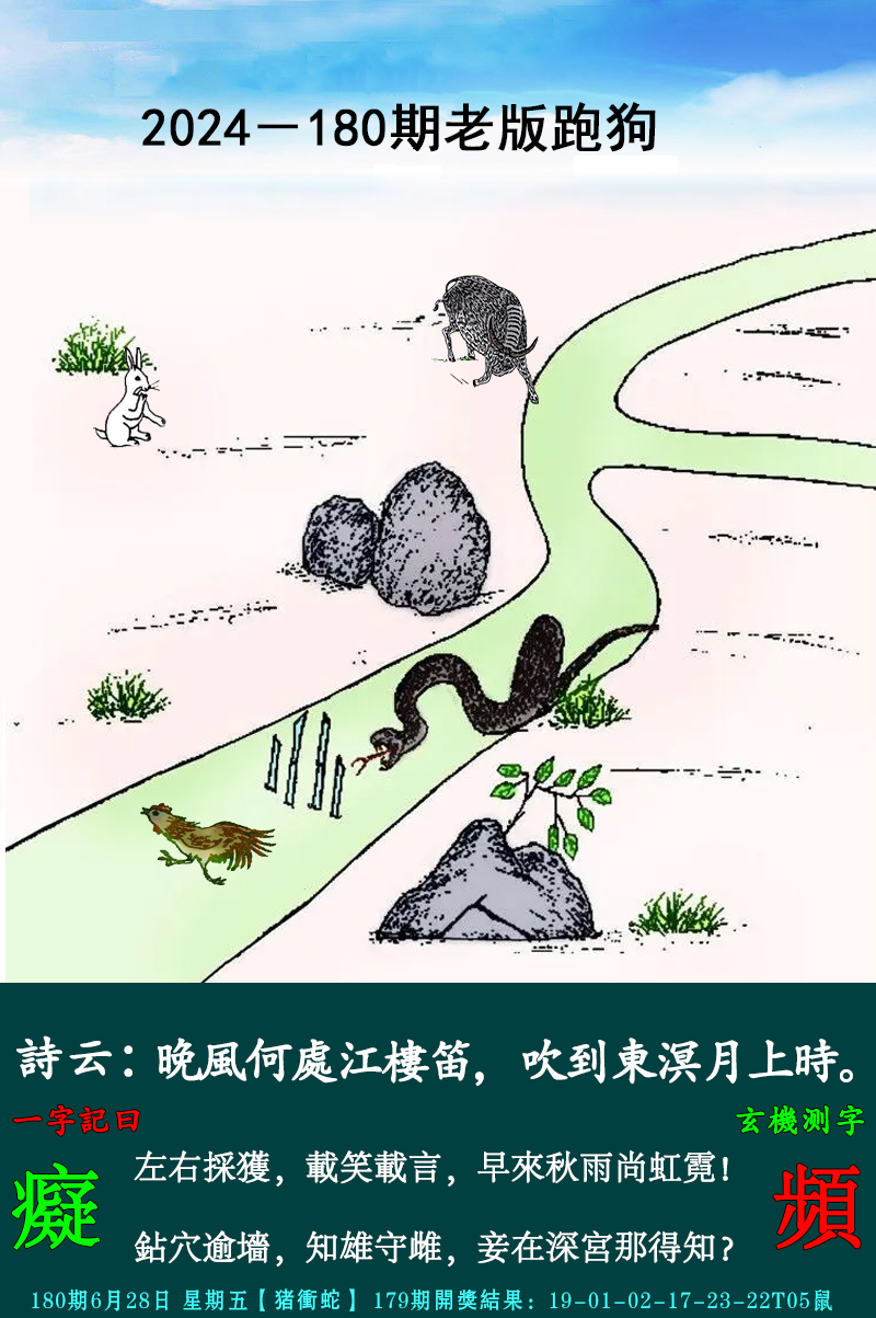 2024180期老跑狗图