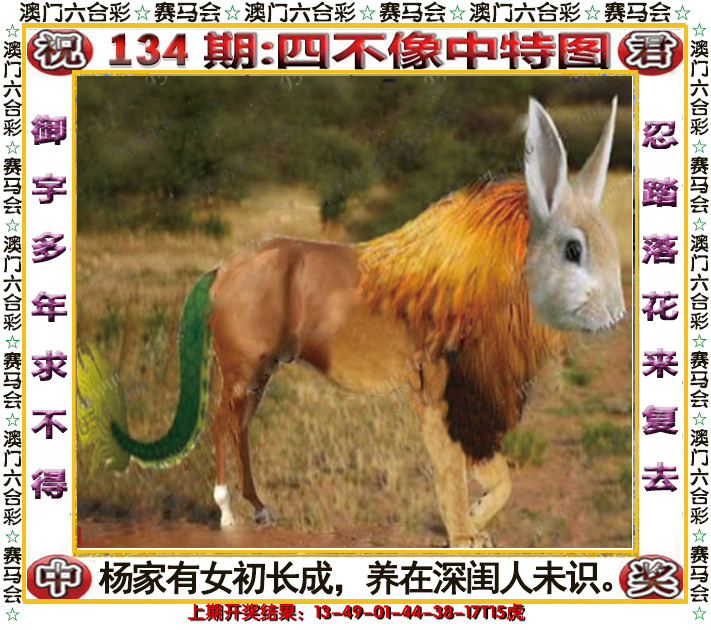 2024134期四不像中特图