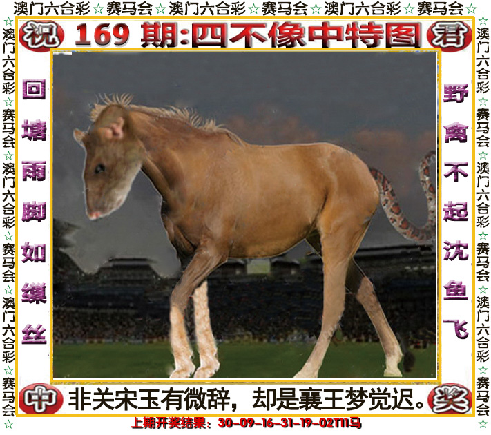 2024169期四不像中特图