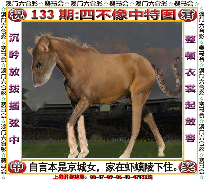 2024133期四不像中特图