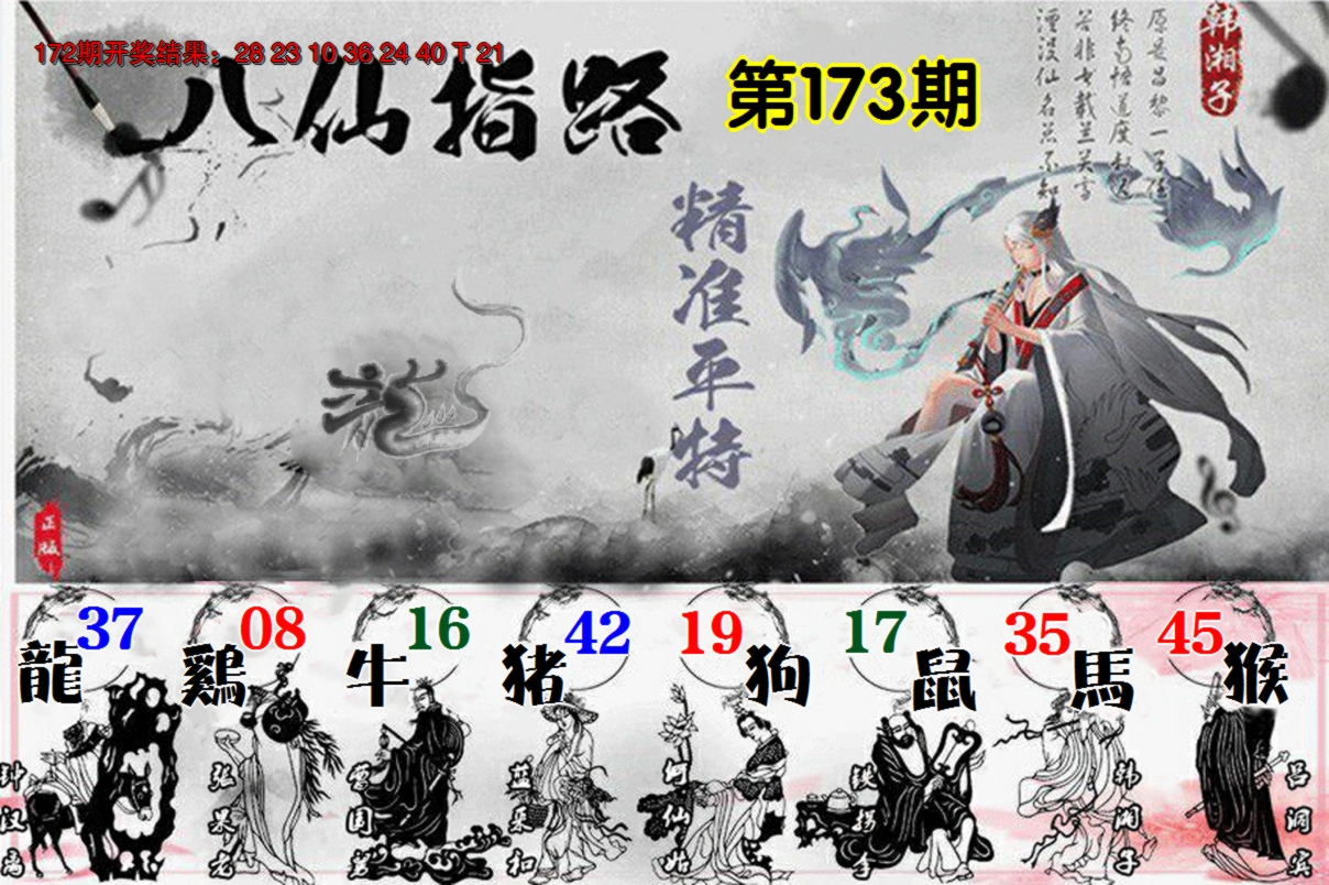 2024173期八仙指路