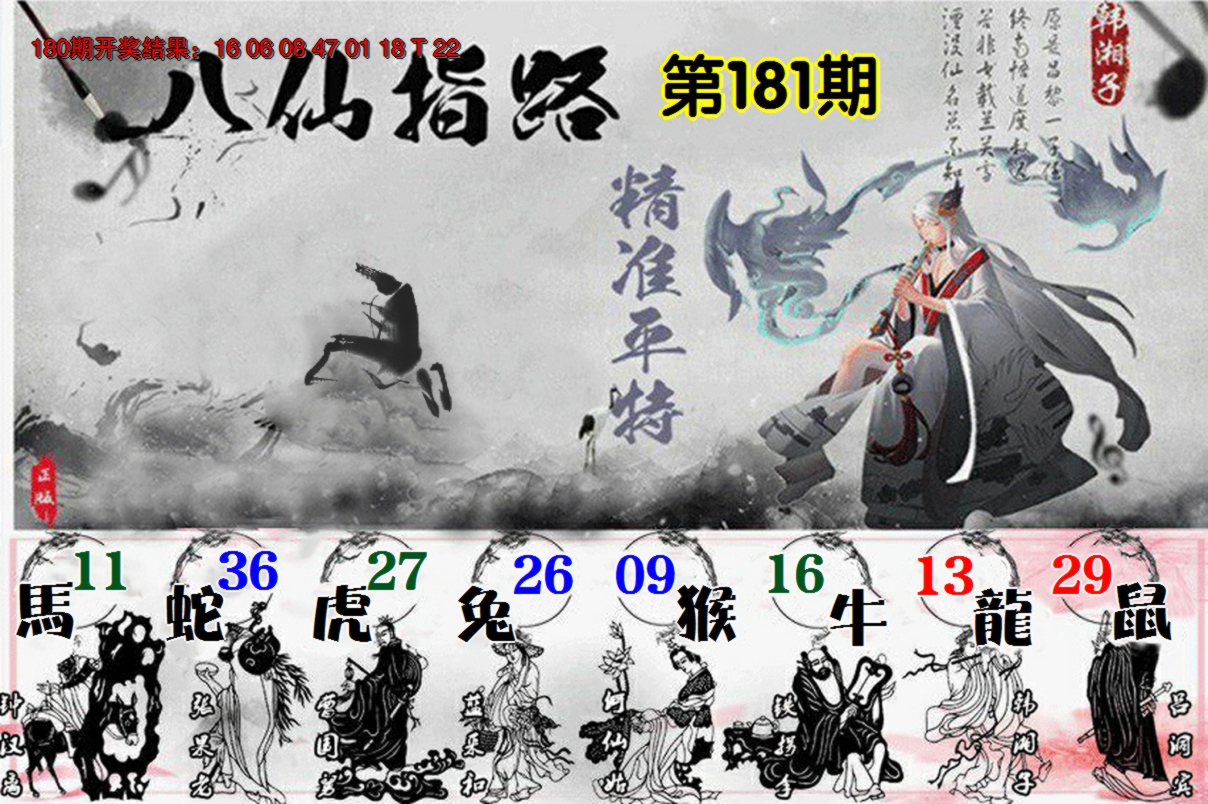 2024181期八仙指路