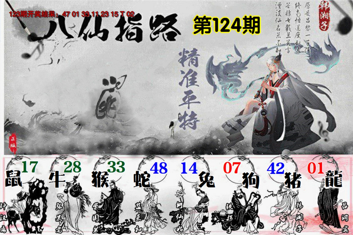 2024124期八仙指路