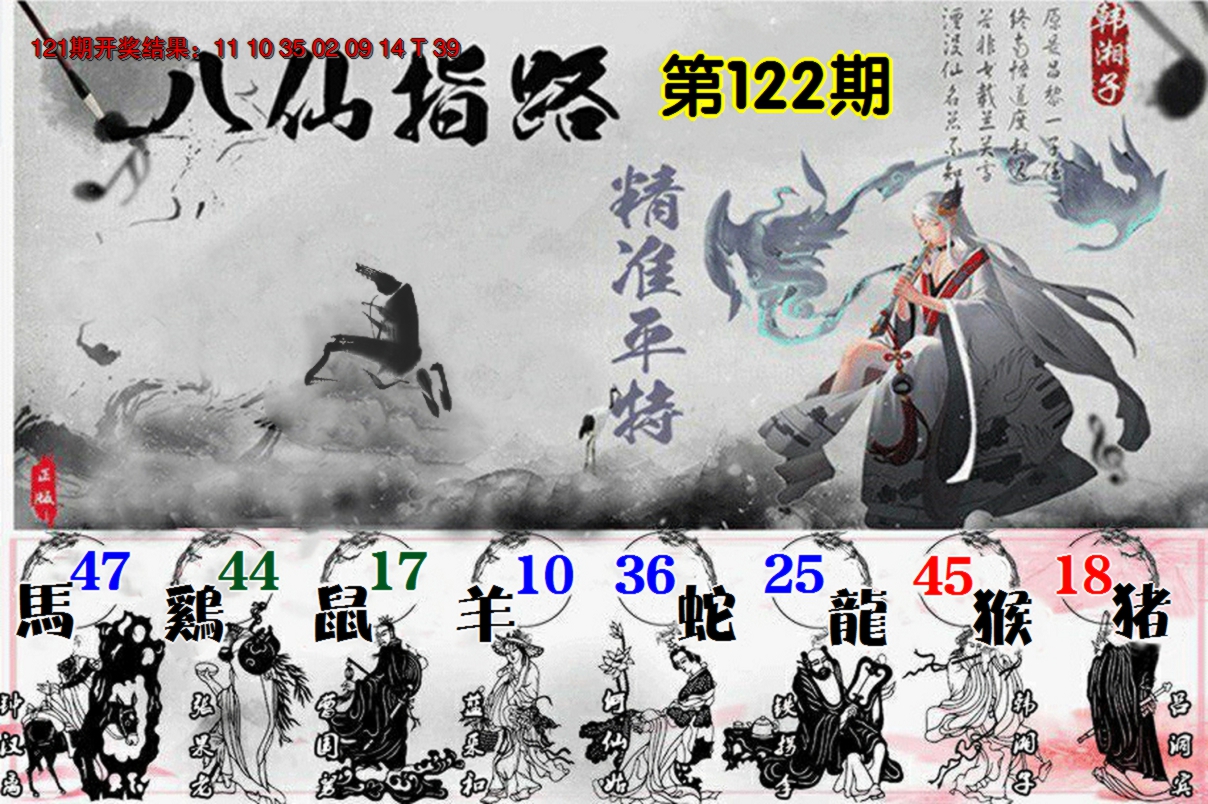 2024122期八仙指路