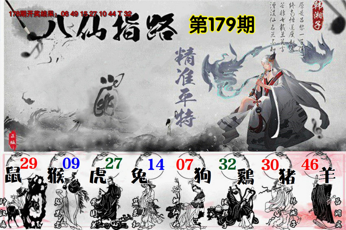 2024179期八仙指路