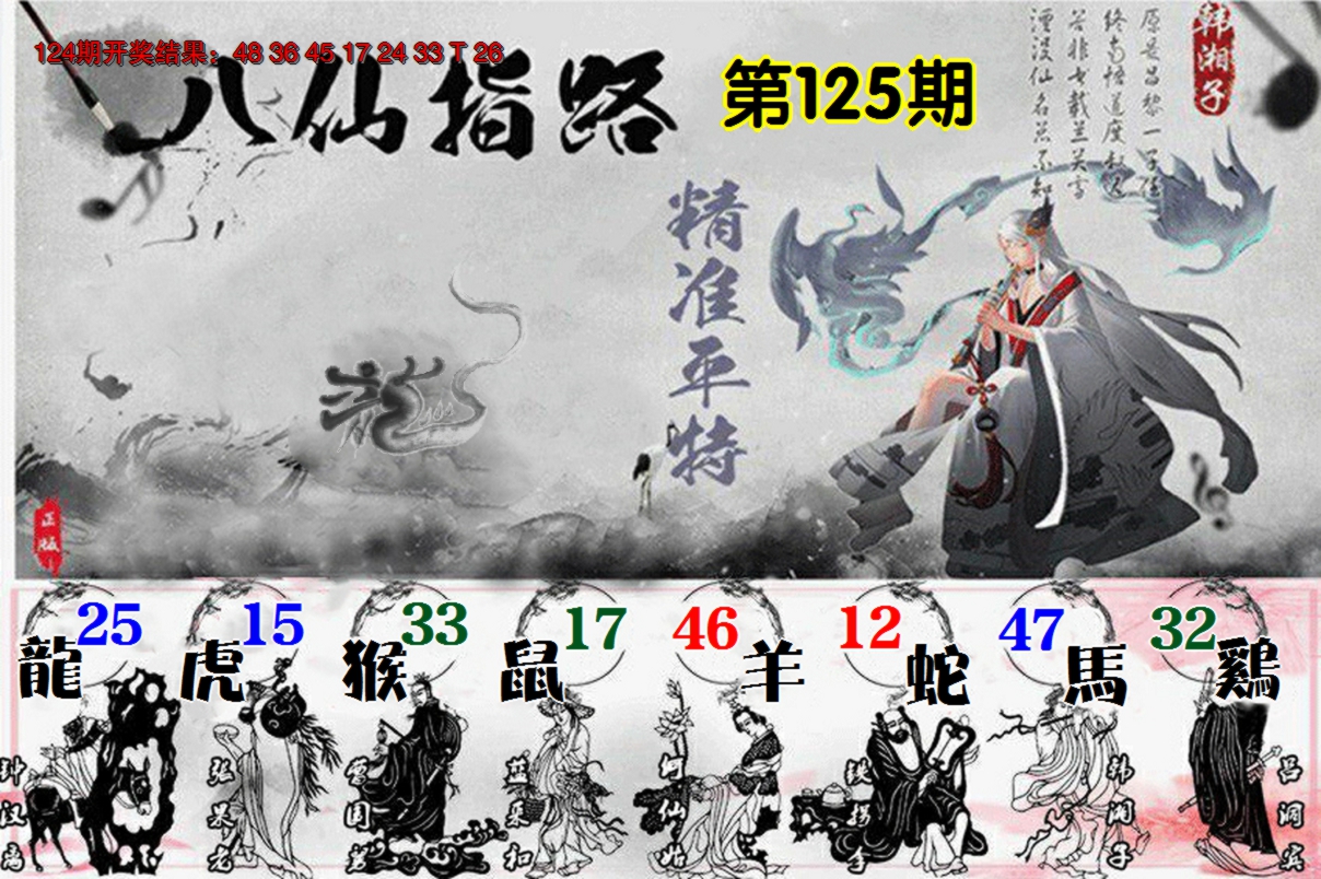 2024125期八仙指路