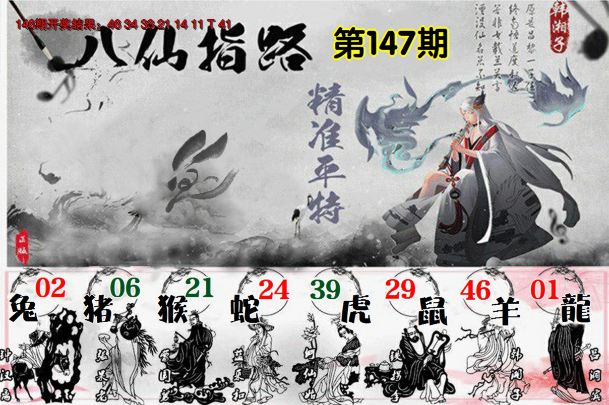 2024147期八仙指路