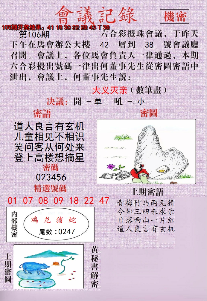 2024106期澳门会议记录