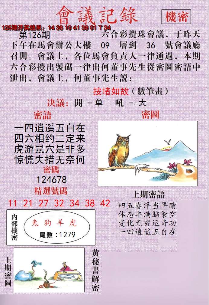 2024126期澳门会议记录