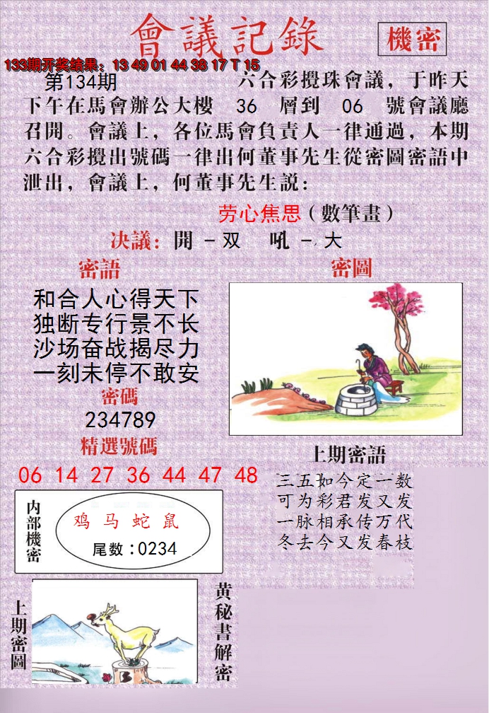 2024134期澳门会议记录