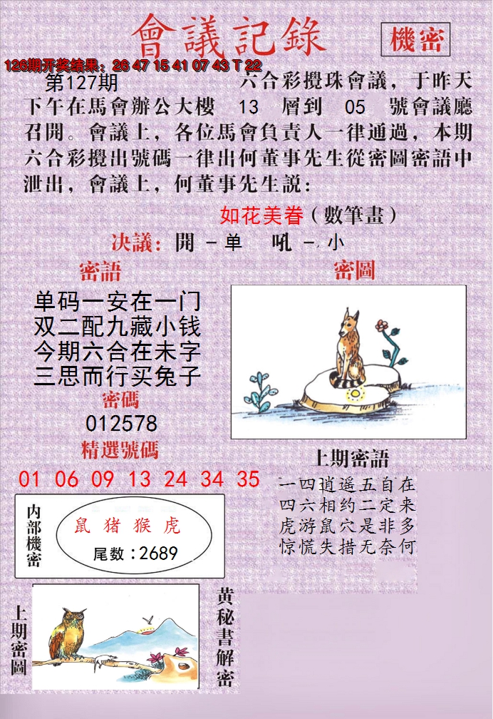 2024127期澳门会议记录
