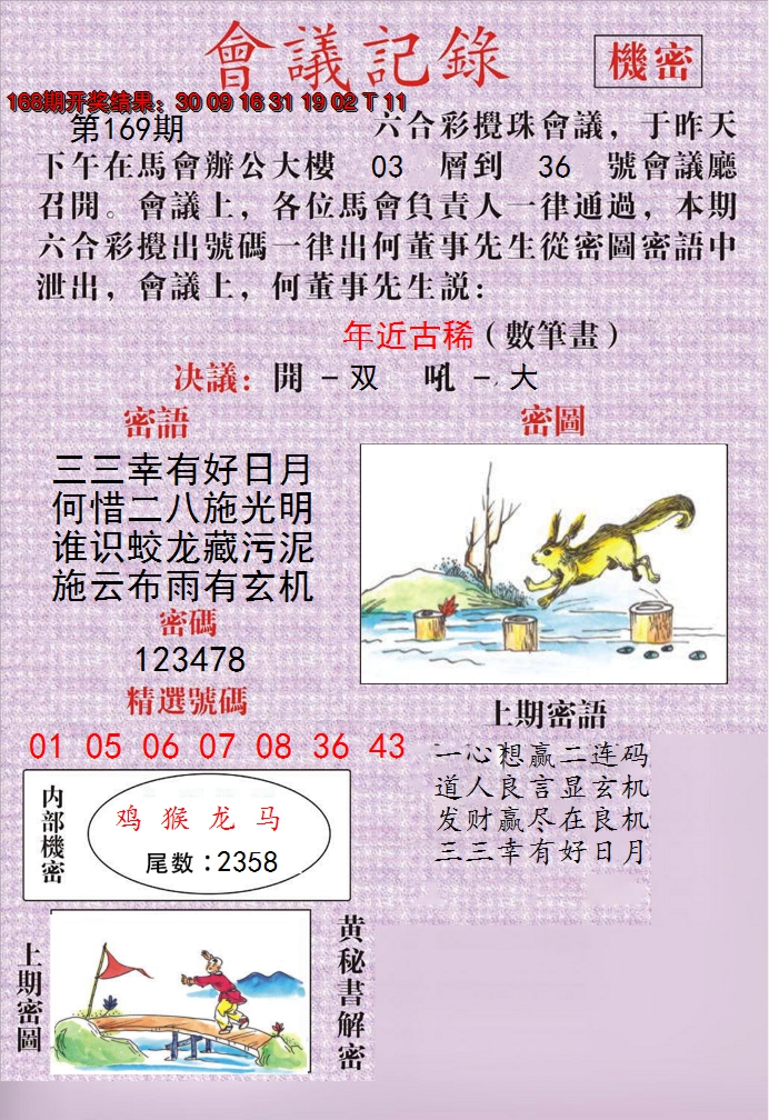2024169期澳门会议记录