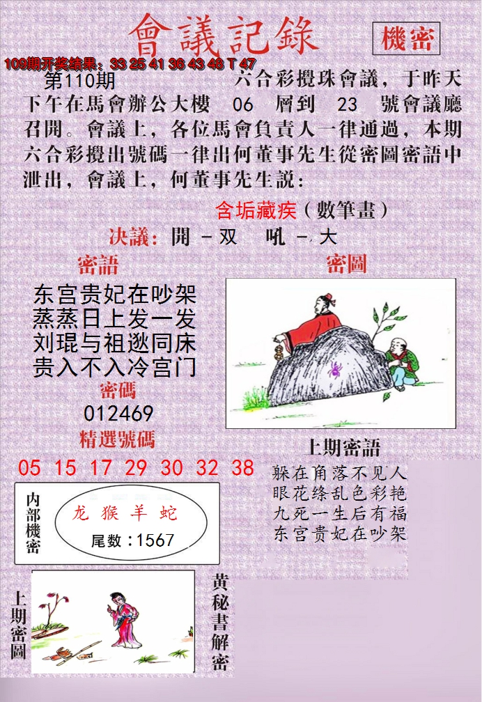 2024110期澳门会议记录