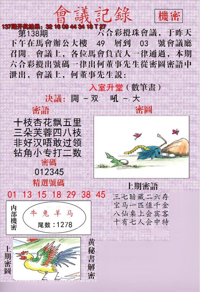 2024138期澳门会议记录