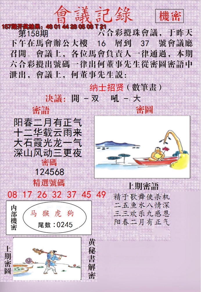 2024158期澳门会议记录