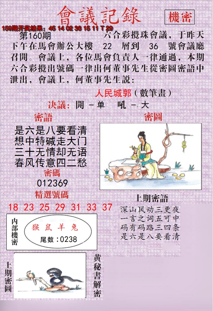 2024160期澳门会议记录