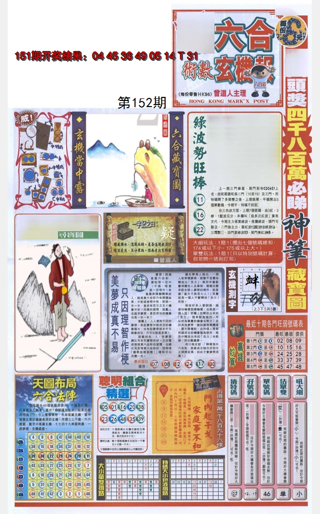 2024152期六合玄机报