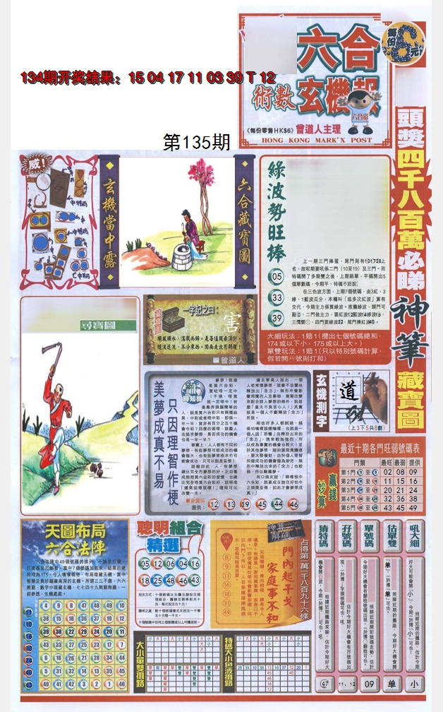 2024135期六合玄机报