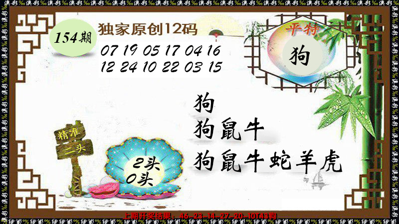 2024154期12码特图