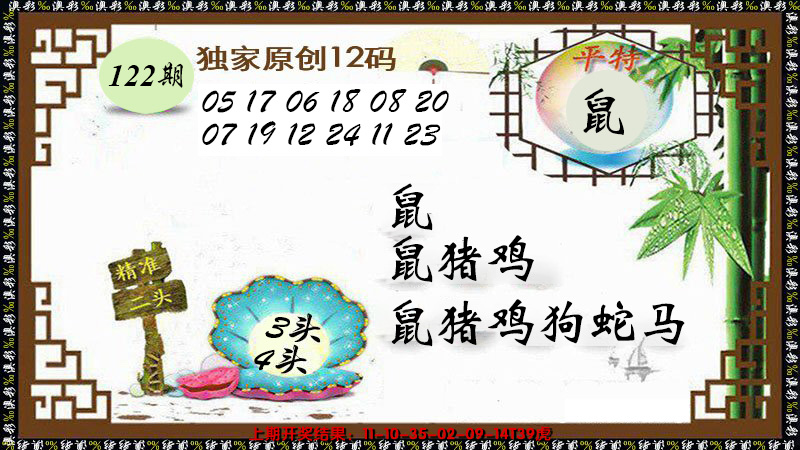 2024122期12码特图