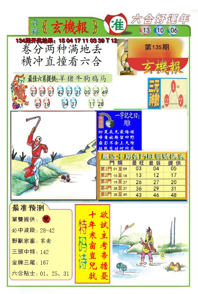 2024135期九龍玄机报(推荐)