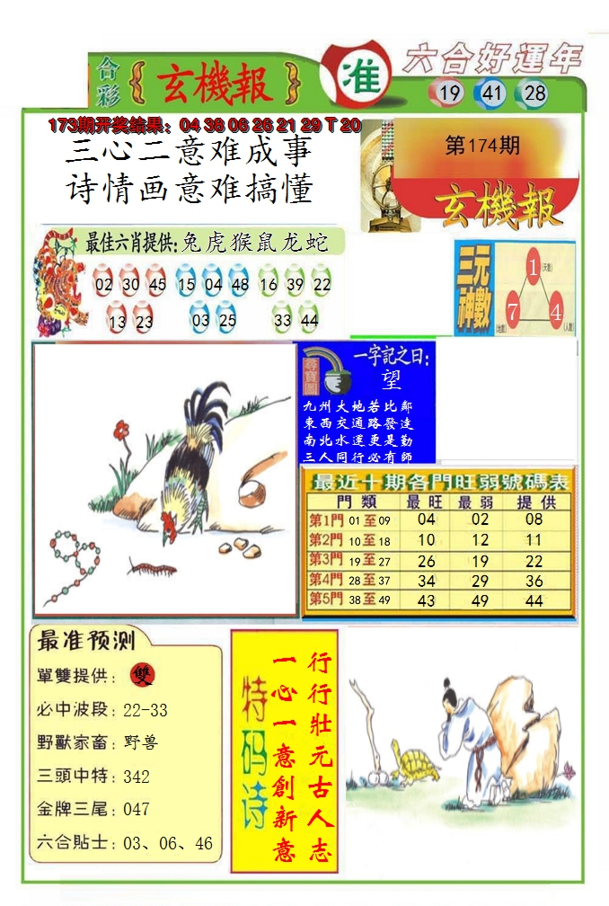 2024174期九龍玄机报(推荐)