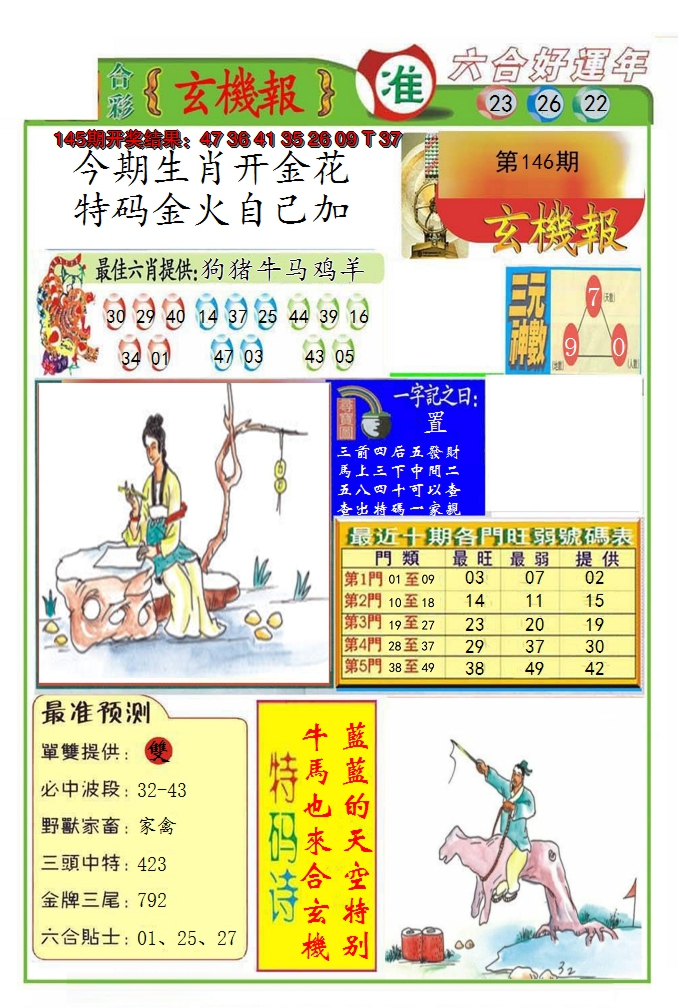 2024146期九龍玄机报(推荐)