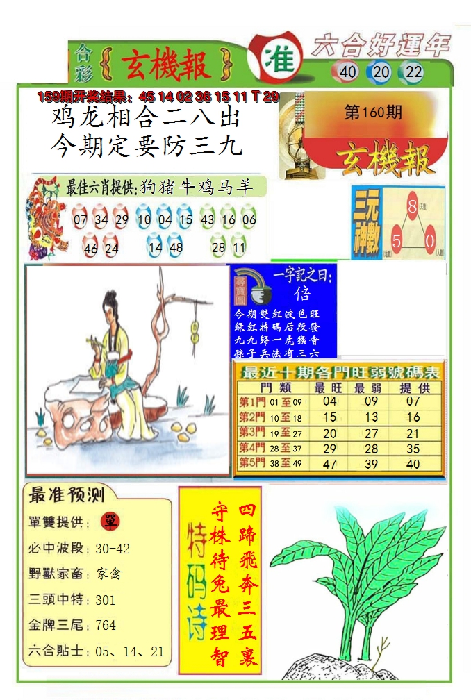 2024160期九龍玄机报(推荐)