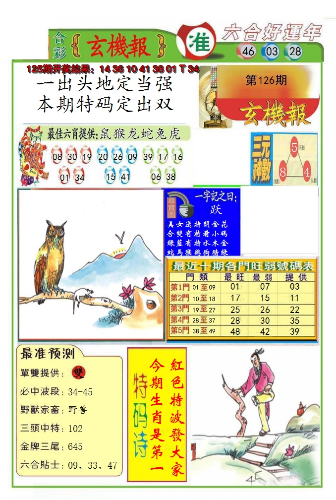 2024126期九龍玄机报(推荐)