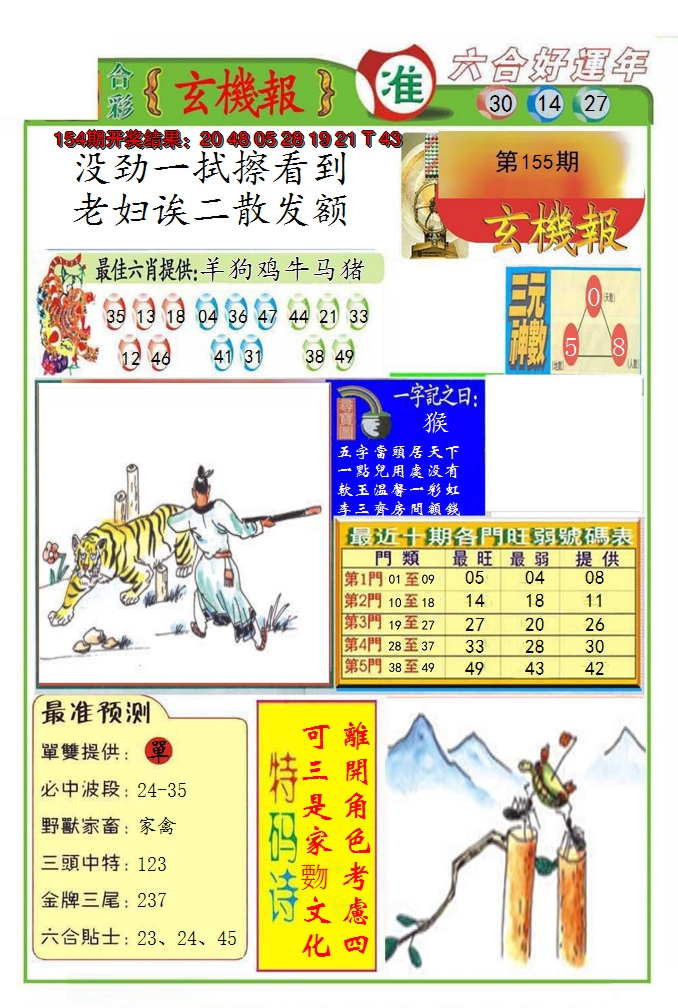 2024155期九龍玄机报(推荐)