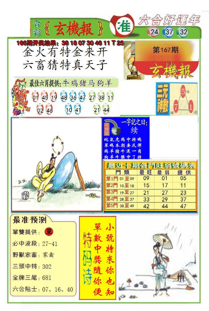 2024167期九龍玄机报(推荐)
