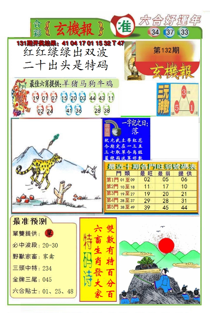 2024132期九龍玄机报(推荐)