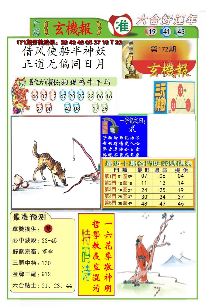 2024172期九龍玄机报(推荐)