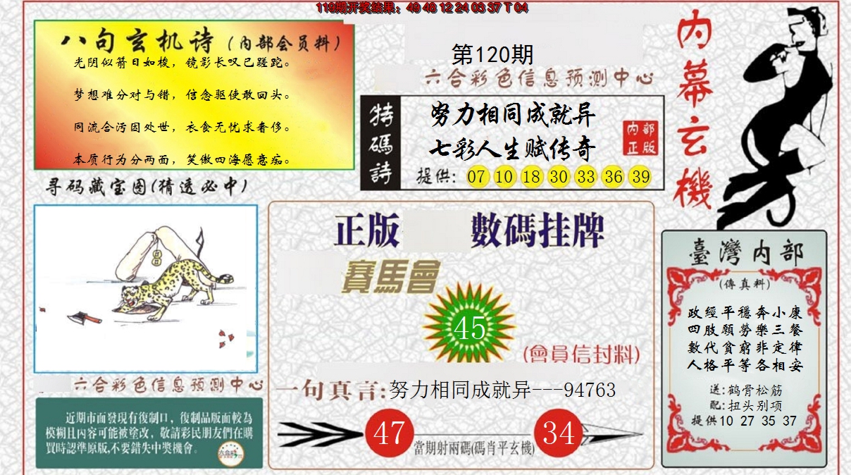 2024120期内幕玄机报