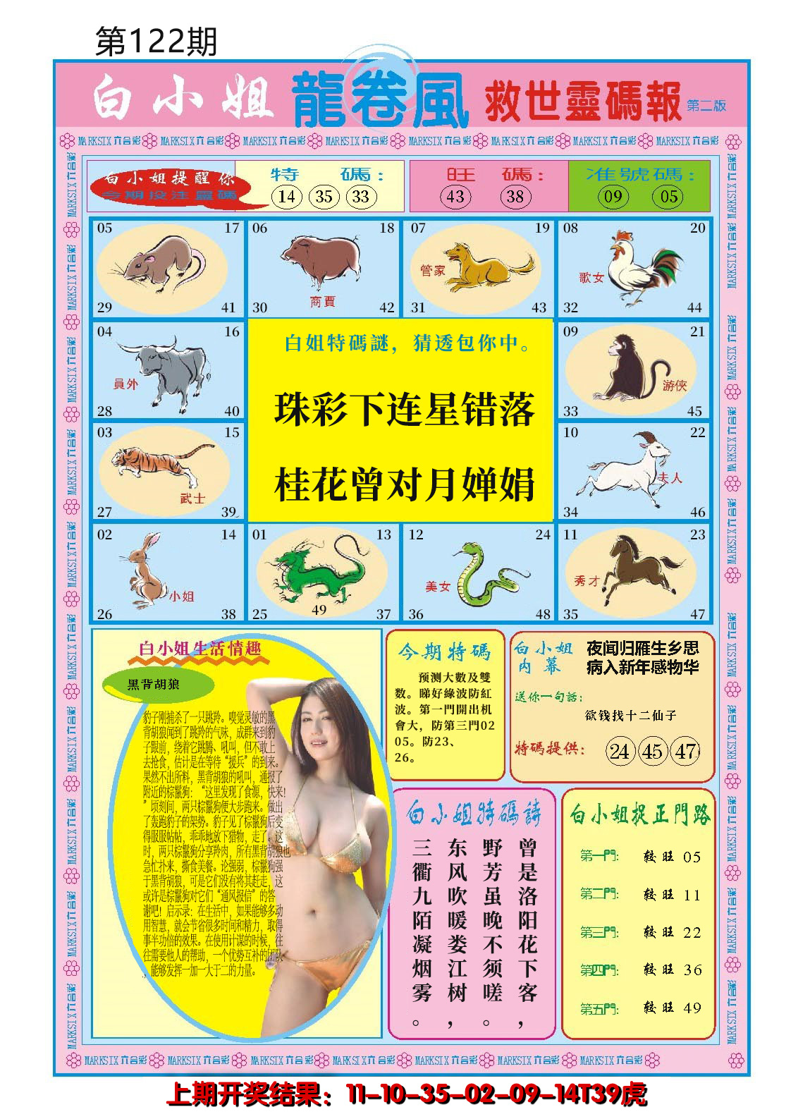 2024122期白小姐龙卷风B