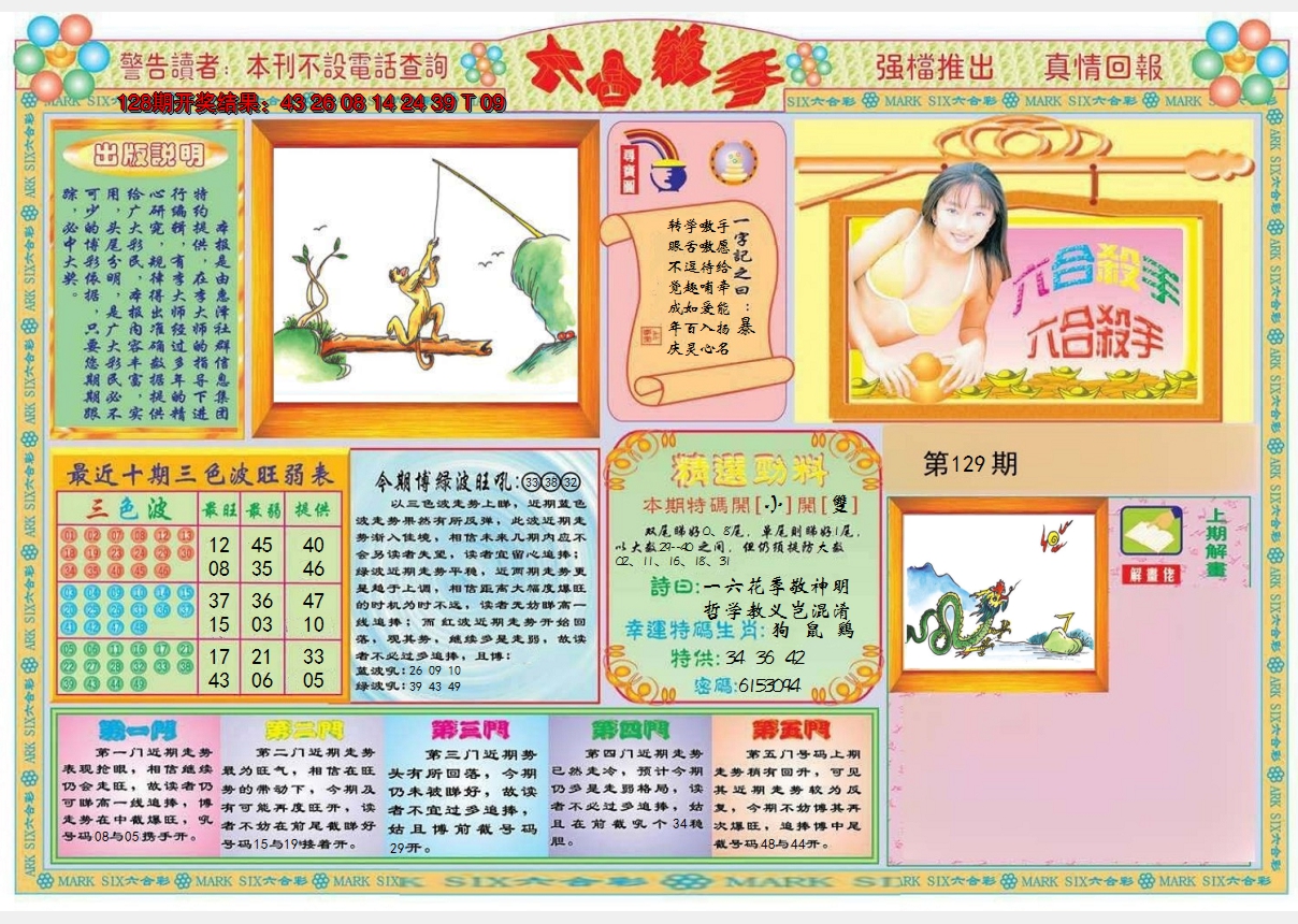 2024129期六合杀手A