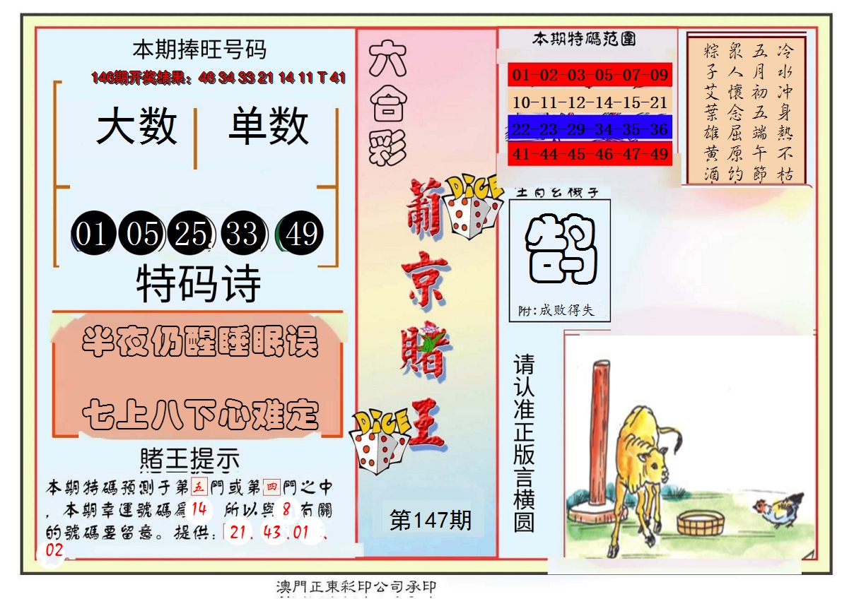2024147期葡京赌王彩