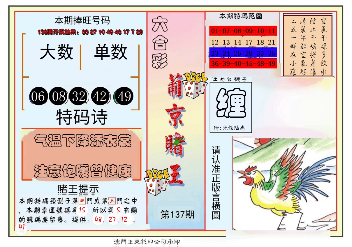 2024137期葡京赌王彩