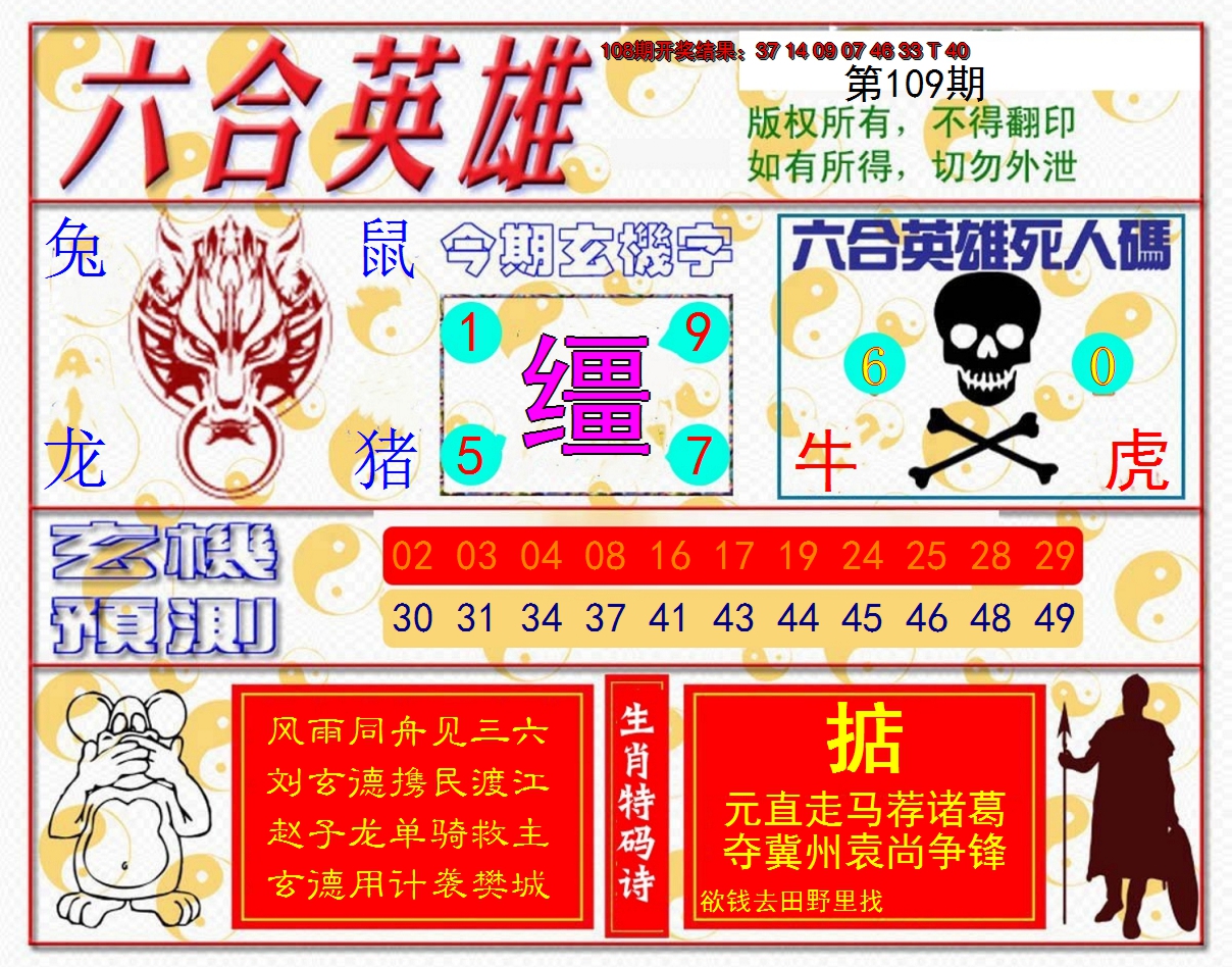 2024109期六合英雄