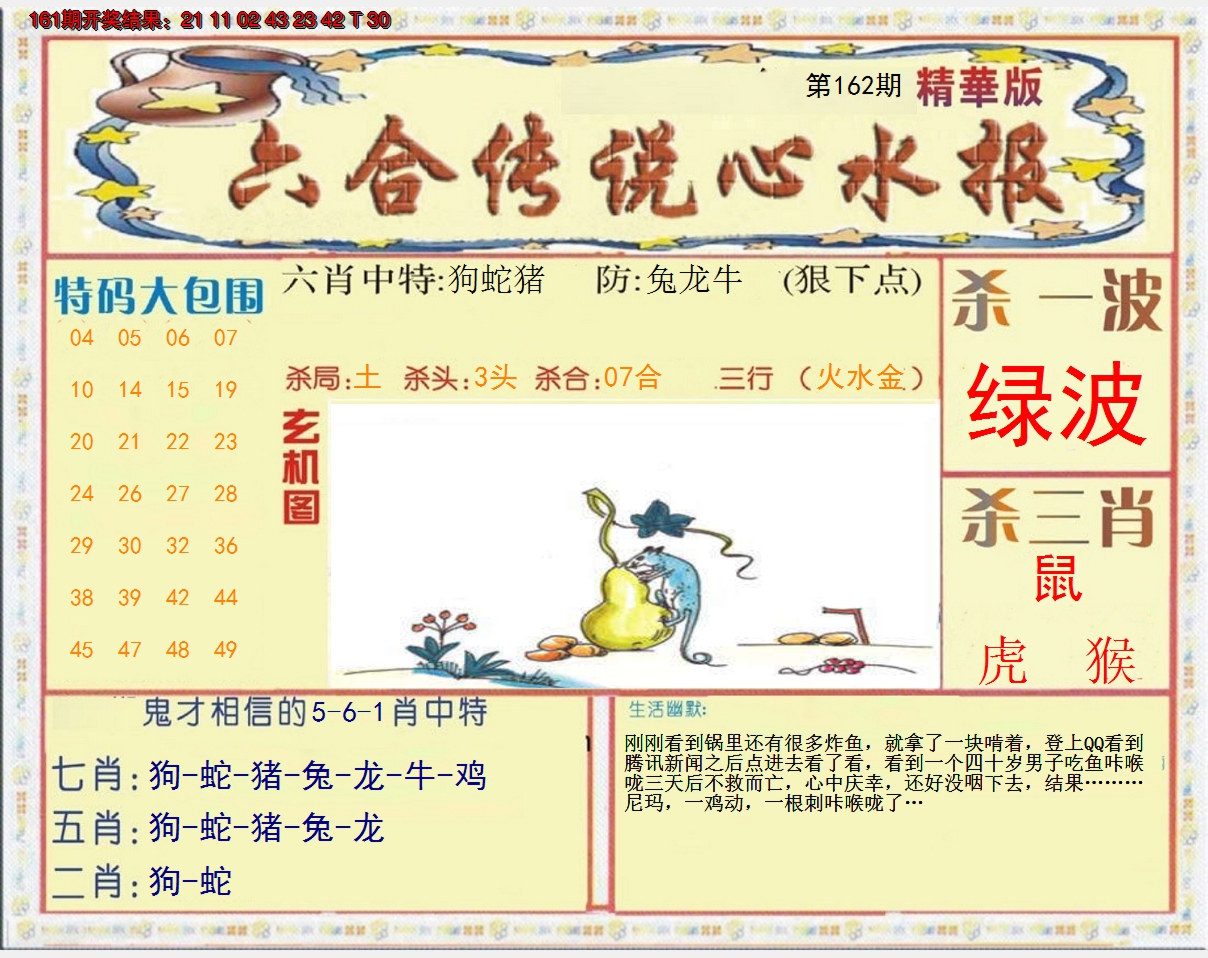 2024162期六合传说(心水版)