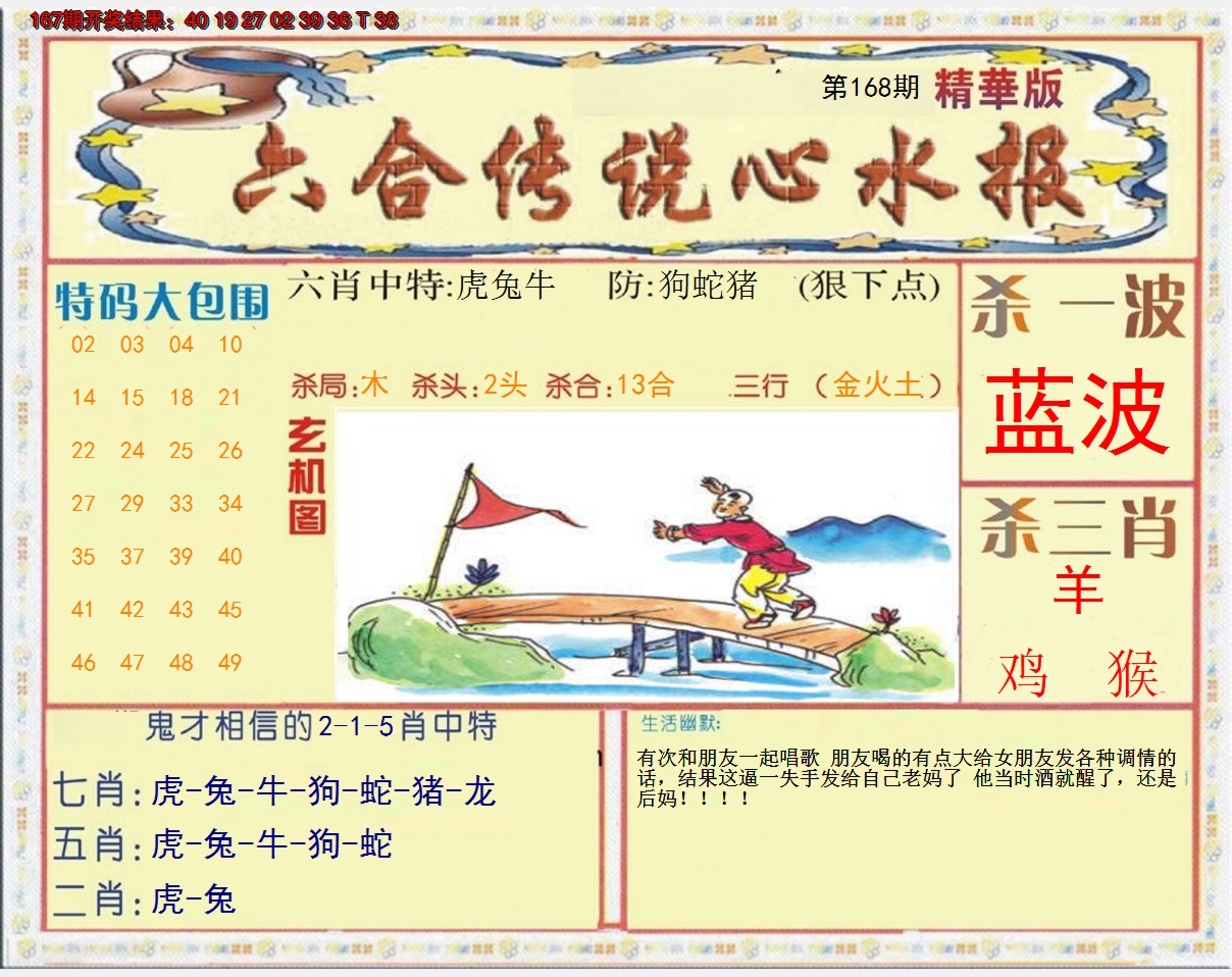 2024168期六合传说(心水版)
