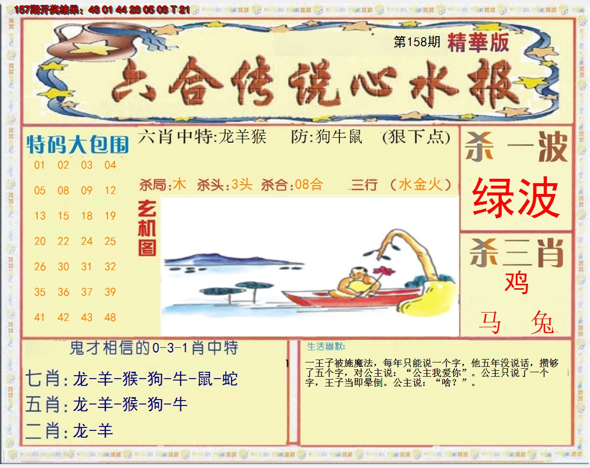 2024158期六合传说(心水版)