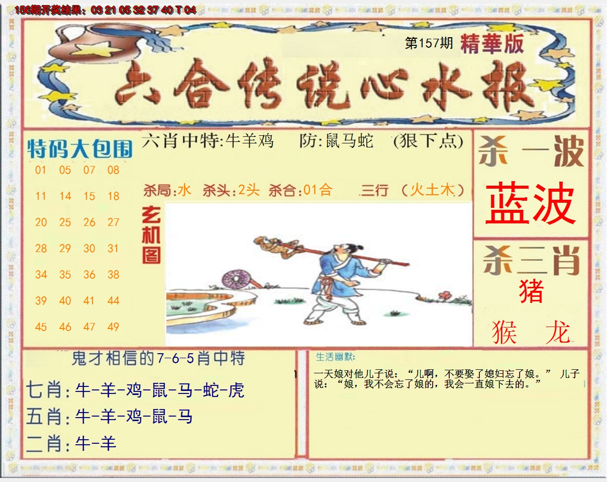 2024157期六合传说(心水版)