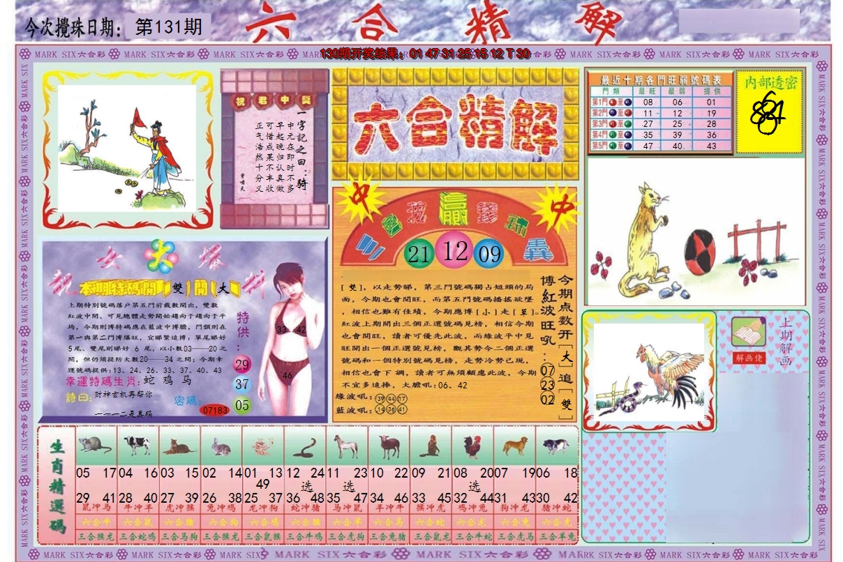 2024131期六合精解A