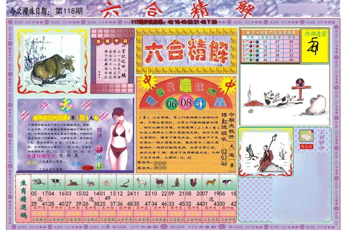 2024118期六合精解A