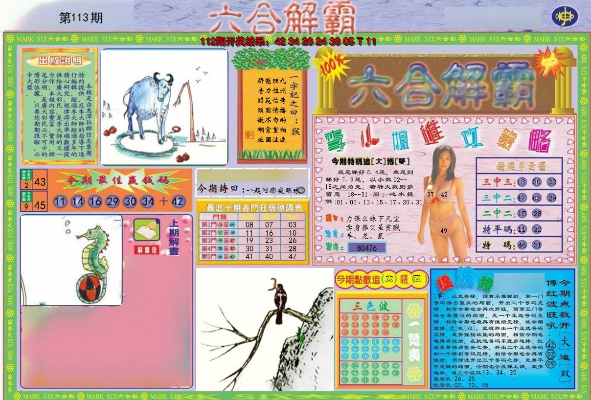 2024113期六合解霸A