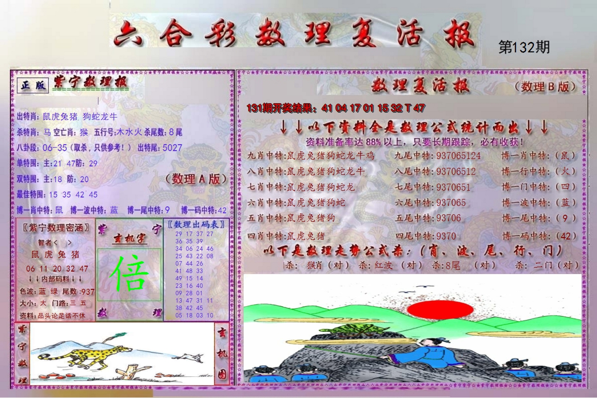 2024132期数理复活报